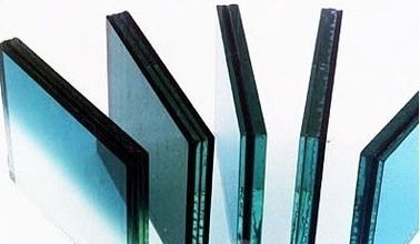 Bleu, verres de sûreté stratifiés par Pvb architecturaux gris, panneaux décoratifs de verre feuilleté