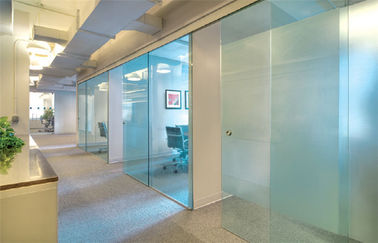 Séparation de verre trempé transparente de sécurité 12mm 15mm pour le bureau