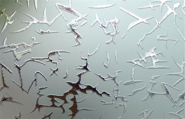 4mm - les panneaux en verre décoratifs de 25mm, acide de fenêtre ont gravé à l'eau-forte le verre