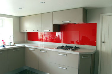 Verre laqué par rouge 6mm du trafic de Sinoy 4mm pour des barres, verre de flotteur d'espace libre de Lacobel