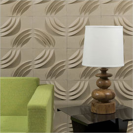 Panneau décoratif étanche à l'humidité de mur panneaux/3D du mur 3D de fibre d'usine pour l'hôtel ou le ménage