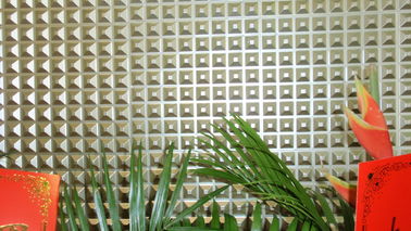 Revêtements muraux extérieurs modernes décoratifs de panneaux de mur 3D de supermarché imperméables
