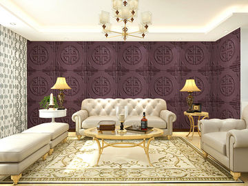 3D Wallpapers le mur décoratif en cuir qui respecte l'environnement lambrissant le style chinois de tuiles du mur 3D
