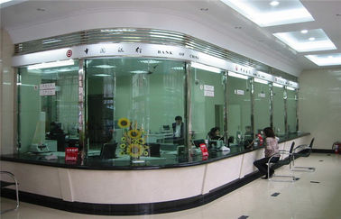 Verre de preuve de balle de banque