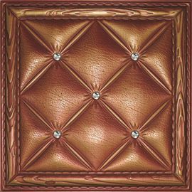 Le mur 3D en cuir de amortissement qui respecte l'environnement couvre de tuiles lavable fortement de relief