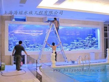 Feuille acrylique fluorescente laiteuse de la piscine PMMA d'aquarium, panneaux clairs de plexiglass