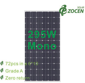 panneaux solaires monocristallins du verre trempé 295W avec anti- le revêtement réfléchissant