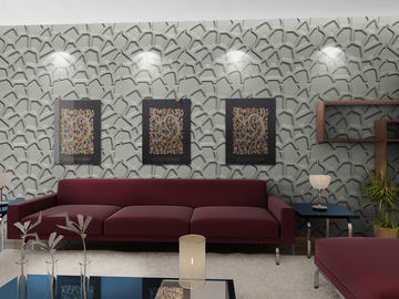 Façonnez le papier peint de salon de l'art 3D de mur, panneau de mur 3D moderne pour le fond de sofa